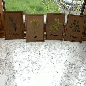 Kitchen wall art “herbs”